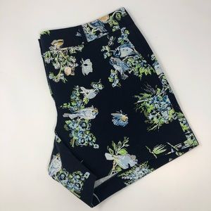 ANN TAYLOR Factory Navy Floral  Pattern Shorts, 12